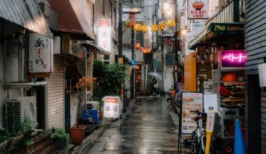 Rainy streets of Nakano