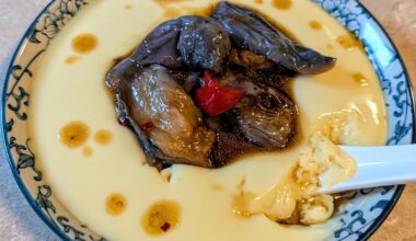 chawanmushi with eggplant