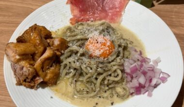 Niboshi Ramen × Carbonara＝？？？