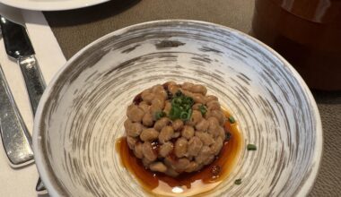 Natto with breakfast at the Shangri-La Hotel Tokyo