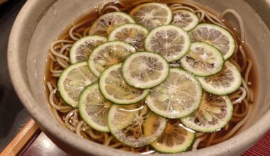 Ever seen sudachi soba? A citrusy bowl of calm from Japan 🇯🇵