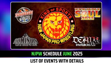 NJPW Schedule for June 2025 with complete details