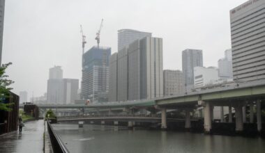 Osaka in the rain.