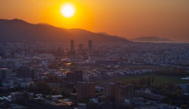 Sunset at Sapporo
