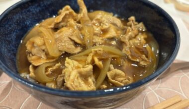 Dinner the past couple of nights—sobayasan style curry rice and okonomiyaki