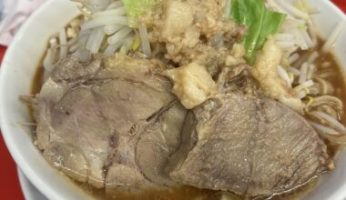Pork back fat ramen
