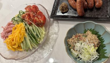 Hiyashi chuuka and friends