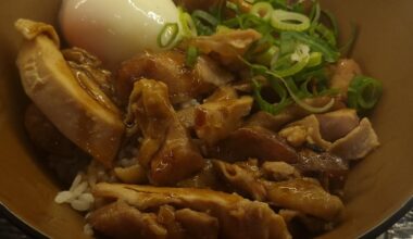 teriyaki chicken don + onsen