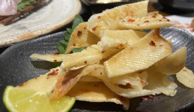 Once you start eating this, you can’t stop... especially with sake.
