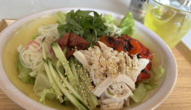 Hiyamugi salad for lunch