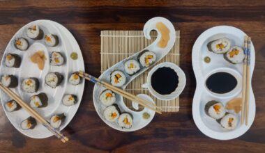 I made sushi for the first time today