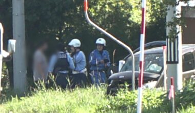 Hit-and-Run? Driver believed to be foreign national flees scene after head-on collision in Obihiro, Hokkaido. Man hospitalized with suspected broken bones. Police investigating.