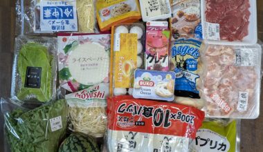 This is what ~7000 yen (~50USD) got me at Gyomu Super today in Japan