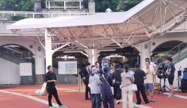 Movie being shot near takeshiba terminal