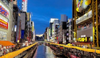 First time in Osaka. Every corner feels like a postcard ✨