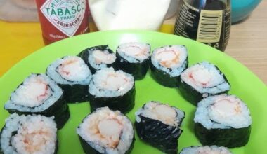 had a go at making sushi