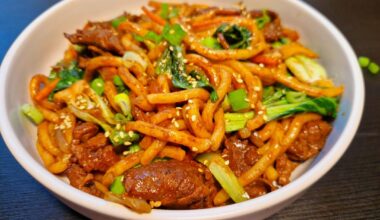 Easy Yaki Udon with Beef