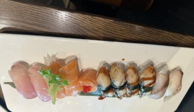 New AYCE place by me has sashimi and a huge selection. It's awesome.