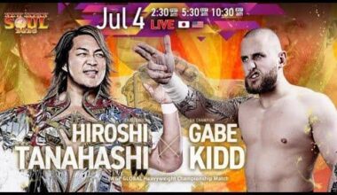Gabe Kidd vs Hiroshi Tanahashi LIVE in English July 4th