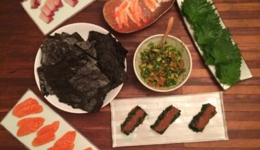 We like to do handroll nights at our place…