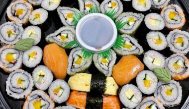 Sushi platter
