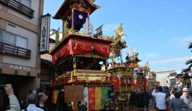 Takayama during the Autumn Festival