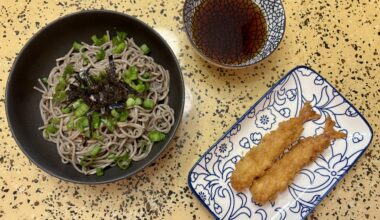 Ten zaru soba for lunch on this hot hot day :)