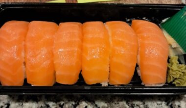 This sushi from central market was so big! It was like 2 bites per sushi