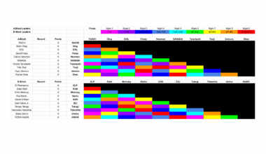 G1 Climax 35 Score Card