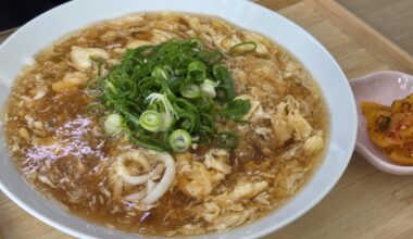 Quick ankake tamago udon for lunch