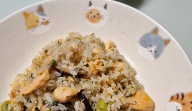 I made takikomi gohan and miso soup