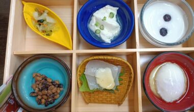 My breakfast set at Kusatsu onsen hotel resort