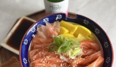 Celebrating my first budget and breastfeeding friendly home chirashi donburi post rainbow baby at 15.5 weeks postpartum!