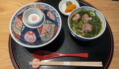 Oyakodon and Udon Lunch Set in Kyoto