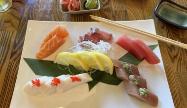 Sashimi deluxe, at Matsuyama Sushi in Galt, CA.