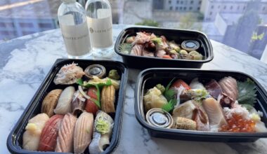 Birthday Omakase and Chirashi bowls from Sushi Wataru (Seattle,WA)