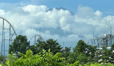 Mt. Fuji isn't always willing to to be seen. This was the only view we got last week.
