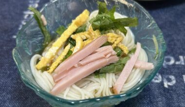 Brutally hot in Tokyo = Sōmen noodles!