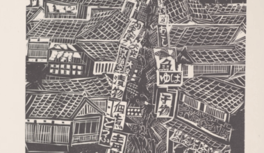 Happy Canada Day! Naoko Matsubara is a Japanese-Canadian artist famous for her expressive woodblock prints. Her father was a Shinto priest and she was raised in Kyoto at Kenkun Shrine (slide 2).