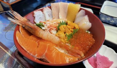 Seafood Donburi in Shiretoko, Hokkaido