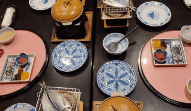 Traditional breakfast in ryokan