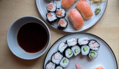 Had a first go at sushi for my birthday!