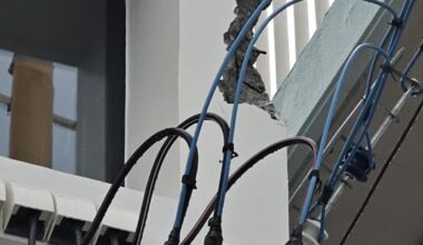 The BnB we were staying was struck by lightning