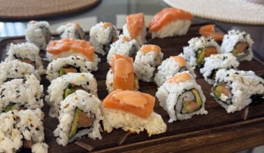 First time making sushi at home