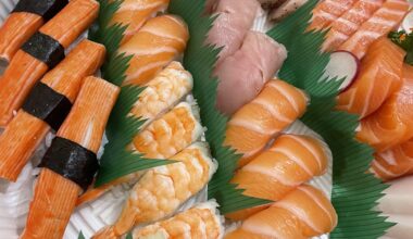 Nigiri tray for dinner party! 🍣