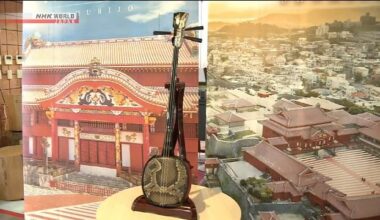 Stringed instrument made to support rebuilding of Shuri Castle, Noto Peninsula