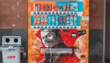 A collection of Japanese vending machines