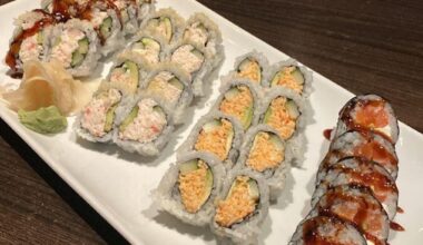 I just got a home and my boyfriend made me this sushi. 💕