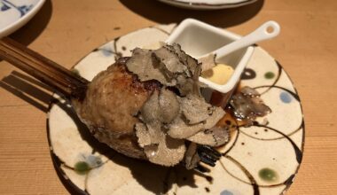 Yakitori and Black Truffle in Ginza