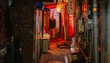Alleyway in the night